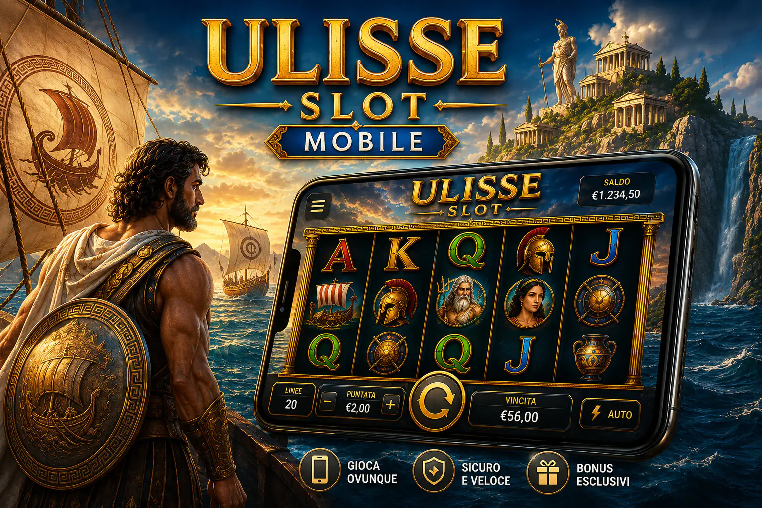 Esperienza mobile della Ulisse Slot